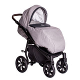 Бебешка количка Buba Estilo 932 3 в 1 Черна/Светлосива --- BebeMama