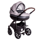 Бебешка количка Buba Estilo 932 3 в 1 Черна/Светлосива --- BebeMama