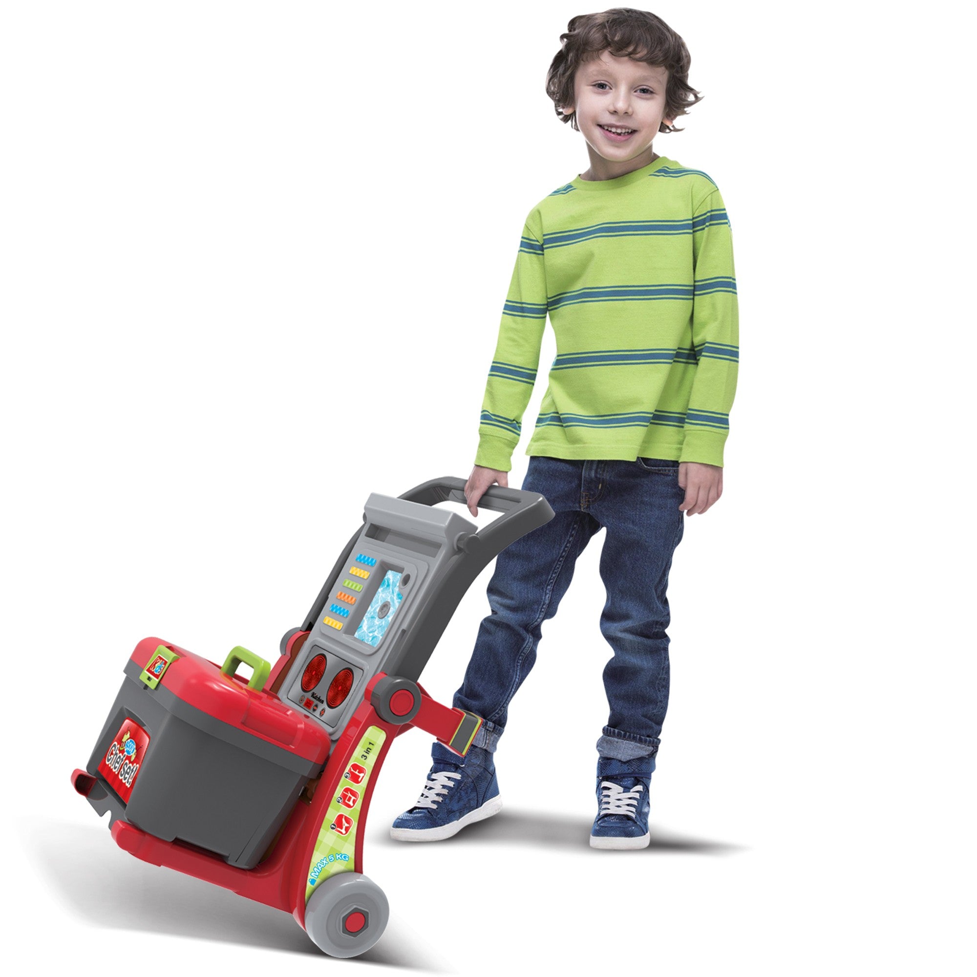 Детска кухня Buba Little Chef 008-930 Куфар Червена - Кухни И Готварски Пособия - Buba - BebeMama