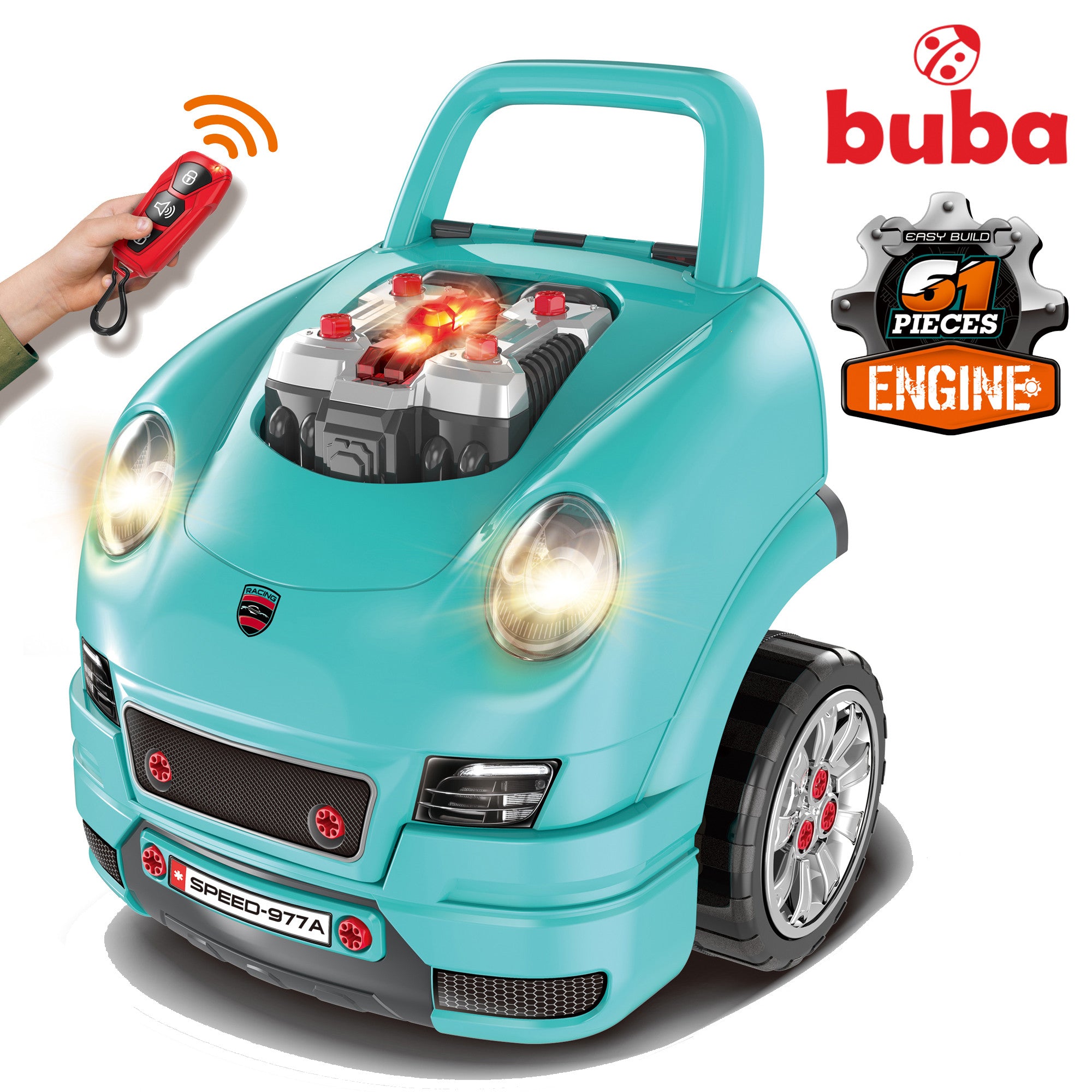 Детски интерактивен автомобил/игра Buba Motor Sport 008-977А син - Интерактивни Играчки - Buba - BebeMama