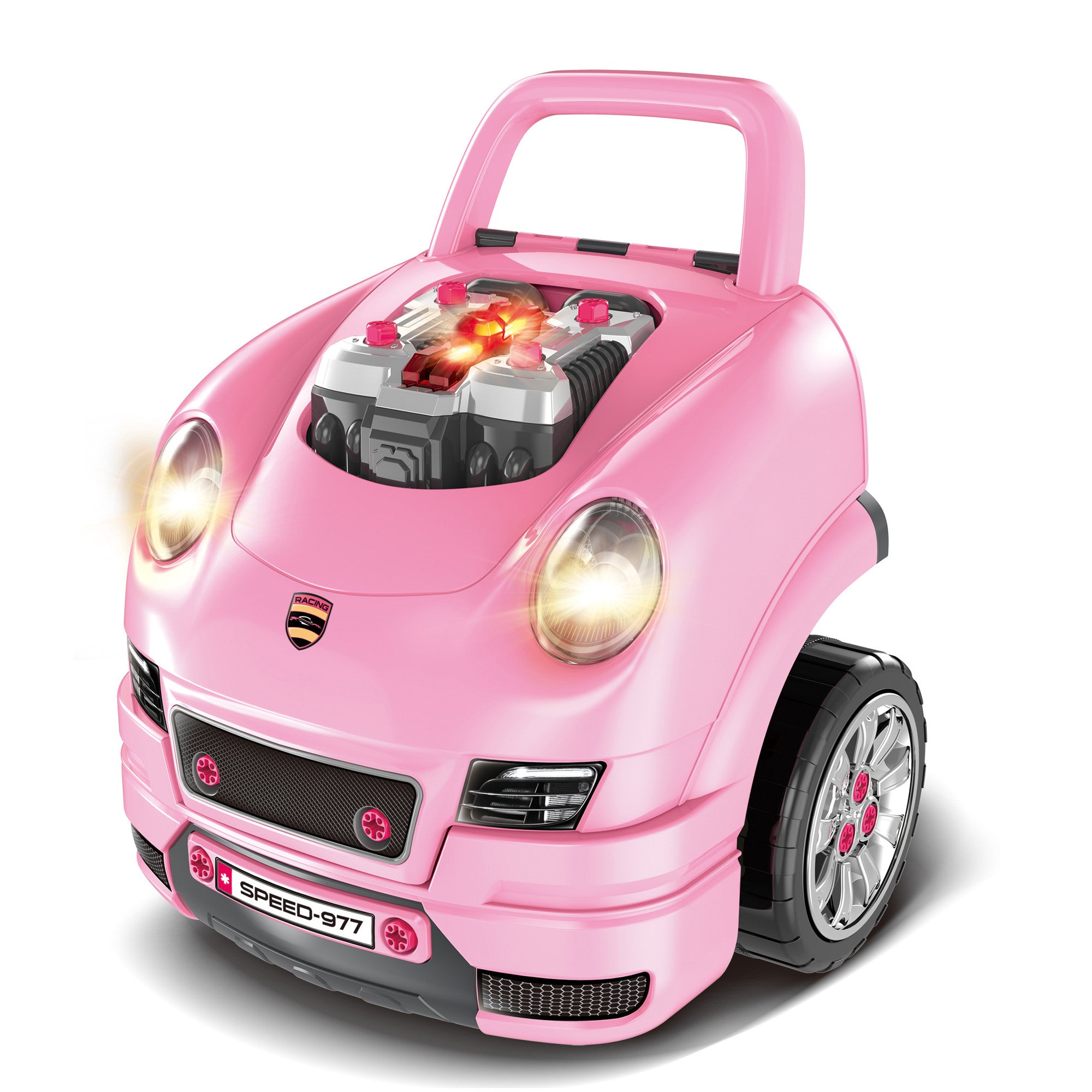 Детски интерактивен автомобил/игра Buba Motor Sport 008-977 розов --- BebeMama