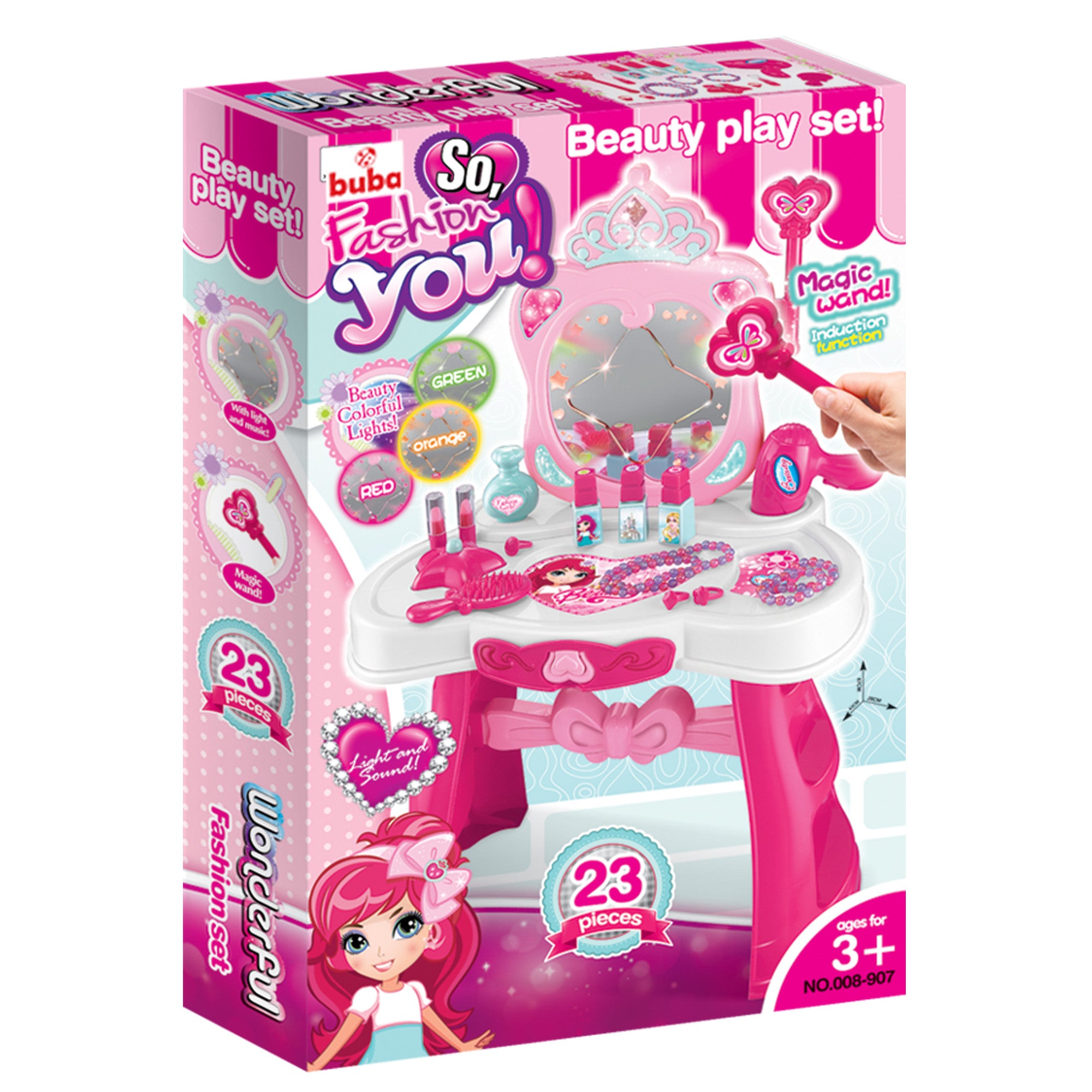 Детска тоалетка Buba Princess 008-907 Розова --- BebeMama