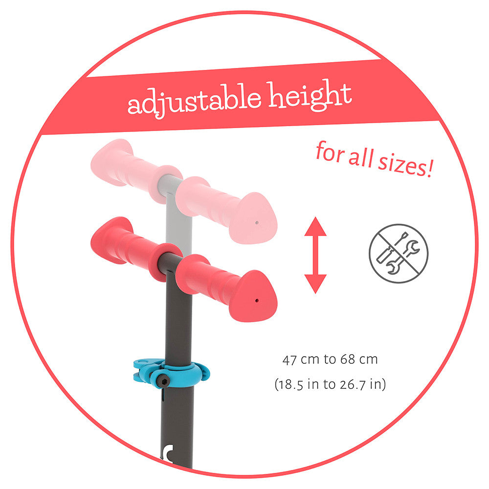 Тротинетка Chillafish Scotti Glow Червена --- BebeMama