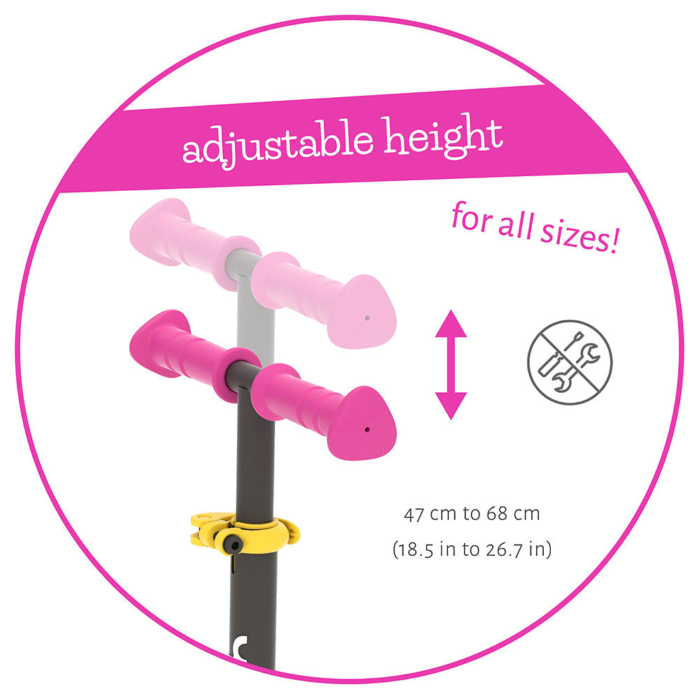 Тротинетка Chillafish Scotti Glow Розова --- BebeMama