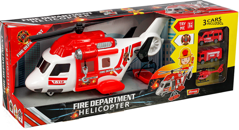 Хеликоптер Пожарникарски С 3 Машини 53Х20Х14 - Коли, Камиони, Влакове И Самолети - Thesmileofyourbaby - BebeMama