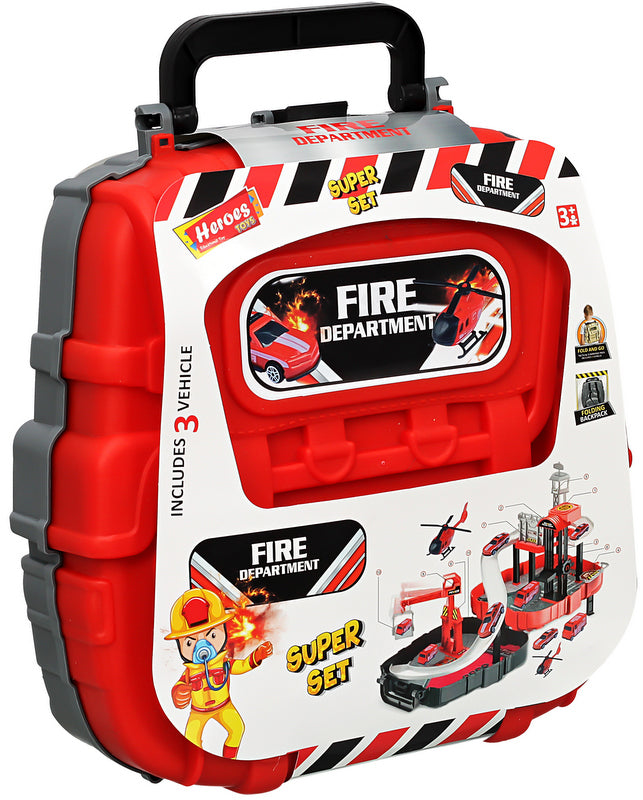 Раница С Дръжка Със Пожарникарска Станция 27Х28Х9 --- BebeMama