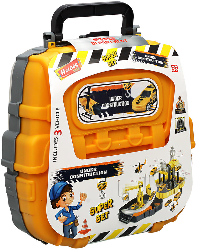 Раница С Дръжка Със Сглобяем Строеж И Машини 27Х28Х9 --- BebeMama