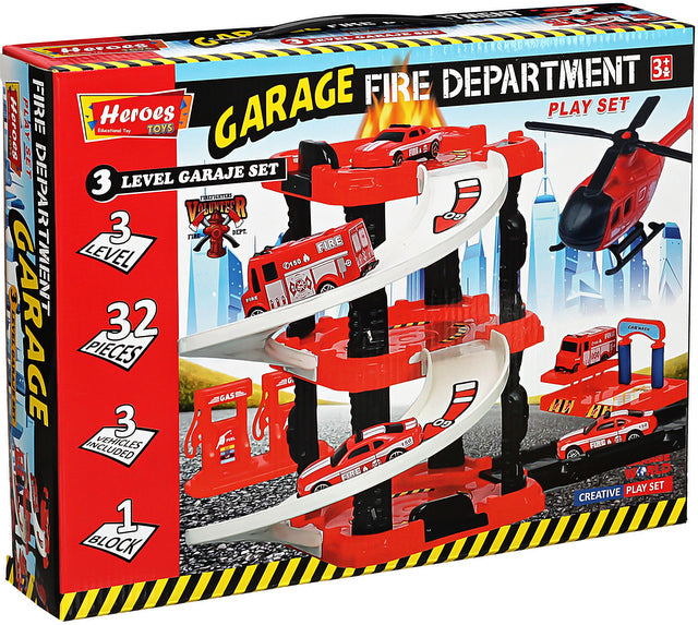 Паркинг Пожарникарска Станция 3 Нива 35Х27Х7 - Коли, Камиони, Влакове И Самолети - Thesmileofyourbaby - BebeMama