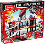 Паркинг Голям 3 Етажа И 2 Писти Пожарна Станция 44Х38Х7 - Коли, Камиони, Влакове И Самолети - Thesmileofyourbaby - BebeMama