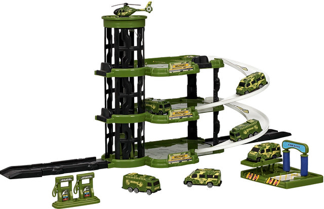 Паркинг 4 Етажа С 3 Големи Площадки И Асансьор Военна База 44Х32Х7 --- BebeMama