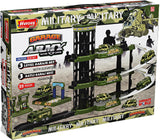 Паркинг 4 Етажа С 3 Големи Площадки И Асансьор Военна База 44Х32Х7 - Коли, Камиони, Влакове И Самолети - Thesmileofyourbaby - BebeMama