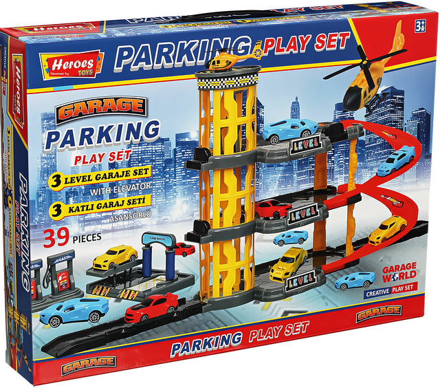 Паркинг 4 Етажа С 3 Големи Площадки И Асансьор 44Х32Х7 - Коли, Камиони, Влакове И Самолети - Thesmileofyourbaby - BebeMama
