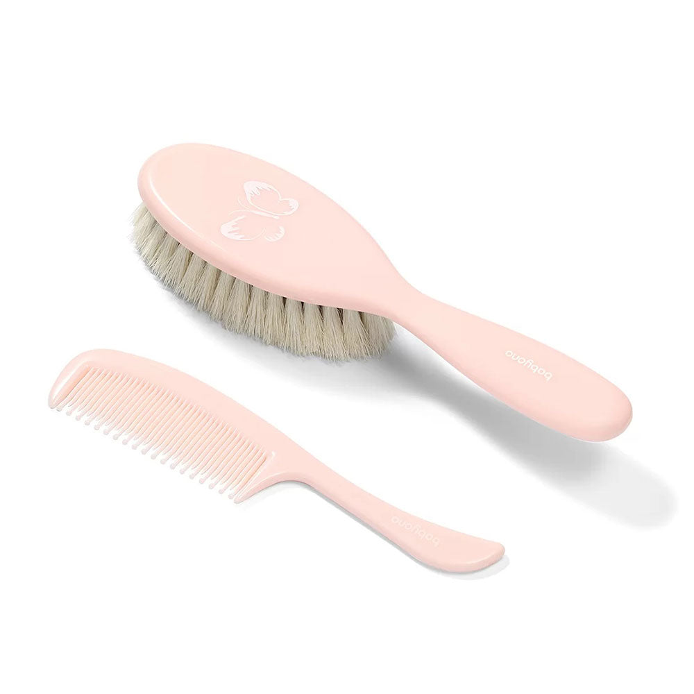 Четка С Гребен Ест. Косъм Розово - Хигиенни Комплекти - Babyono - BebeMama