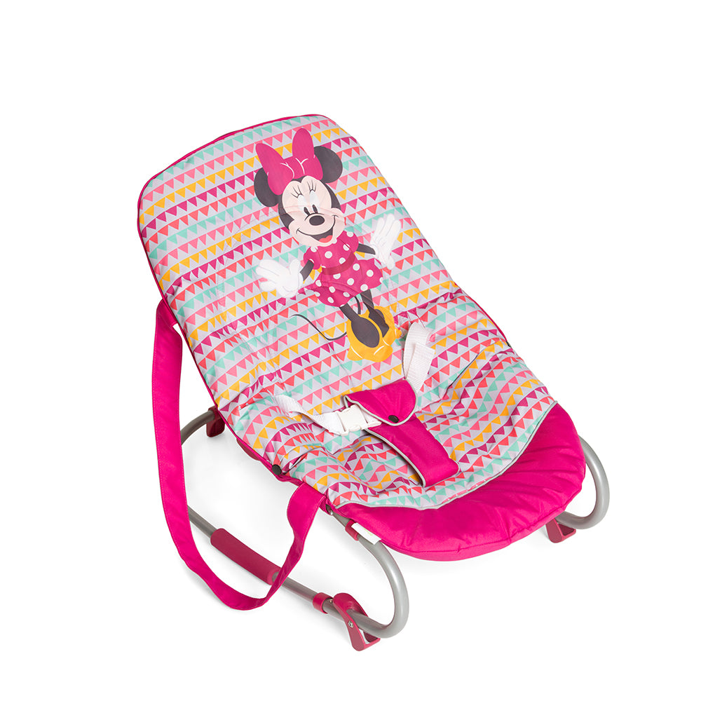 Шезлонг Rocky Minnie Geo Pink - Шезлонги И Люлки - Hauck - BebeMama