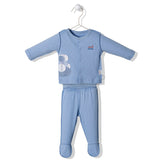 F1240 Пижама Naivy Live Син 6-9M/74Cm - Гащеризони - Bebetto - BebeMama