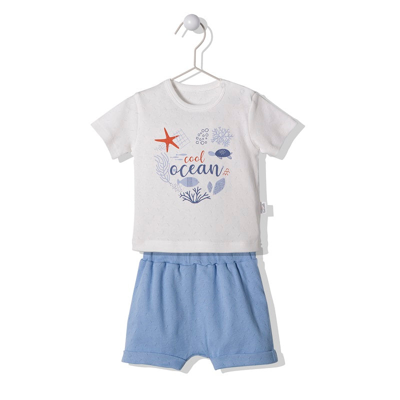 F1241 К-Кт 2Ч. Naivy Live Син 3-6M/68Cm - Комплекти - Bebetto - BebeMama