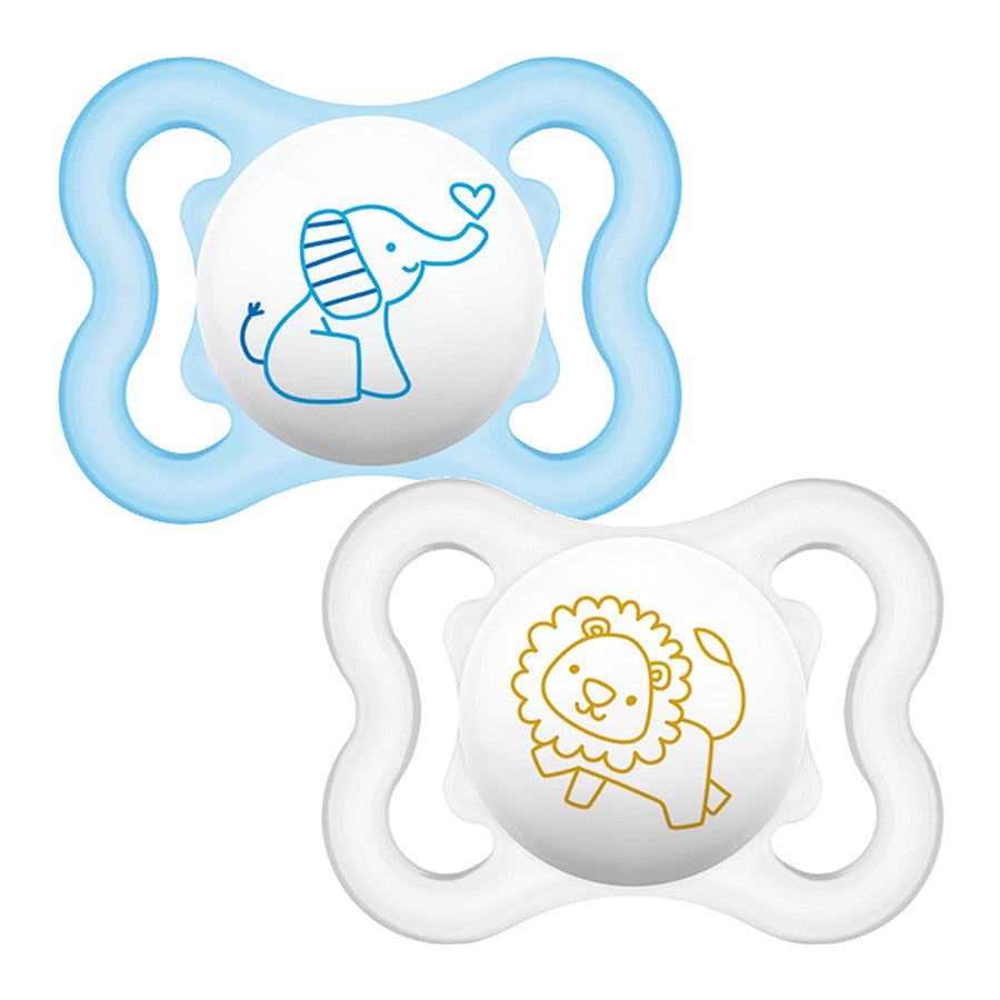 Залъгалка Air Soother 0M+ 2 Бр. Лисица+Бобър --- BebeMama