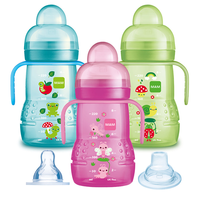 Чаша Тренировъчна 2В1 200Мл Син - Чаши - Mam - BebeMama