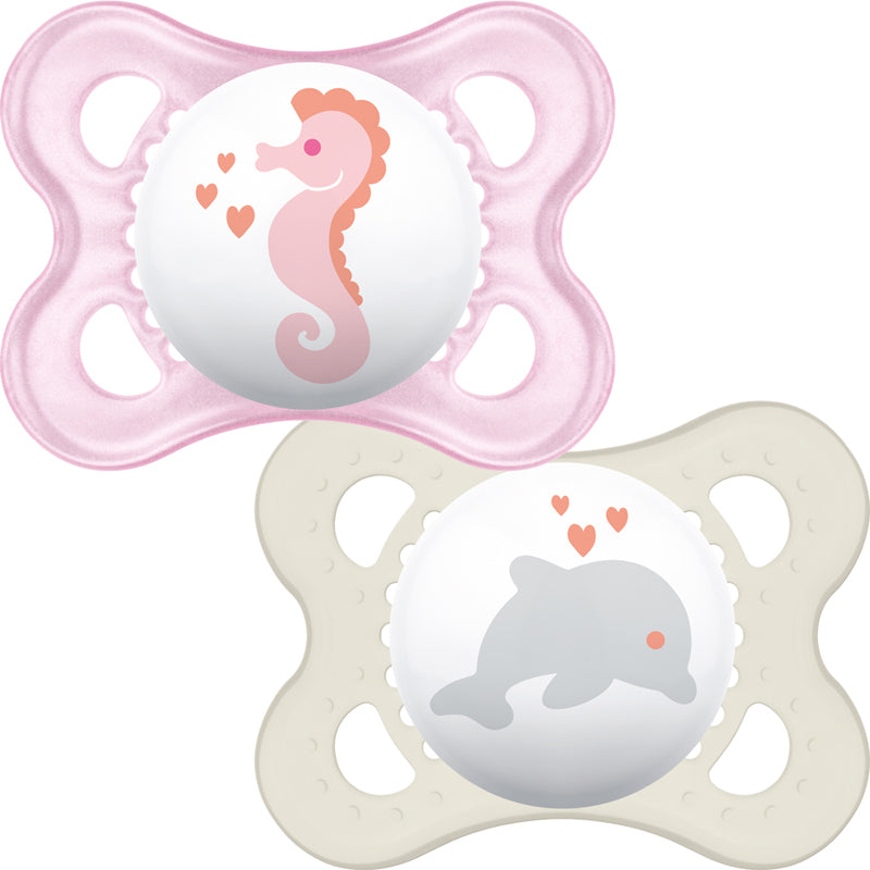 Залъгалка Nature Soother 0M+ 2 Бр. Лисица+Енот - Залъгалки - Mam - BebeMama