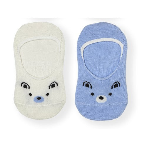 S513 Чорапи 2 Бр 12-24M Син-Екрю - Чорапки - Bebetto - BebeMama