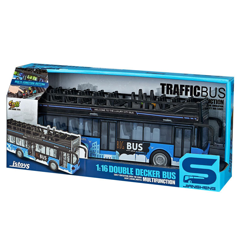 Дъбълдекер С Открит Покрив Светлини И Звуци - Коли, Камиони, Влакове И Самолети - Raya Toys - BebeMama