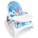 Бебешки Шезлонг Геометрични Фигури Син --- BebeMama