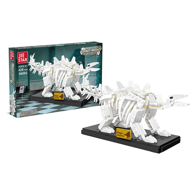 Конструктор Скелет На Стегозавър 428 Части - Строители, Мозайки И Конструктори - Raya Toys - BebeMama