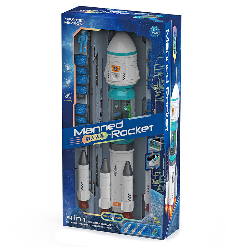 Игрален Комплект Космическа Станция 4В1 - Занимателни Играчки - Raya Toys - BebeMama