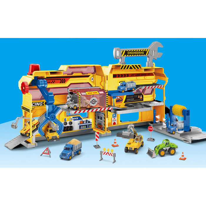 Паркинг Строителна Площадка - Коли, Камиони, Влакове И Самолети - Raya Toys - BebeMama