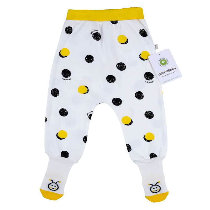 U4677 Ританки Жълт Точки 6 М - Ританки - Ciccim Baby - BebeMama