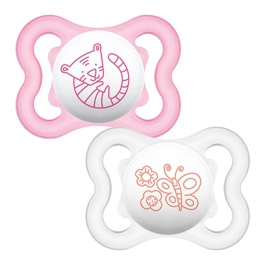 Залъгалка Air Soother 0M+ 2 Бр. Птичка+Цвете --- BebeMama
