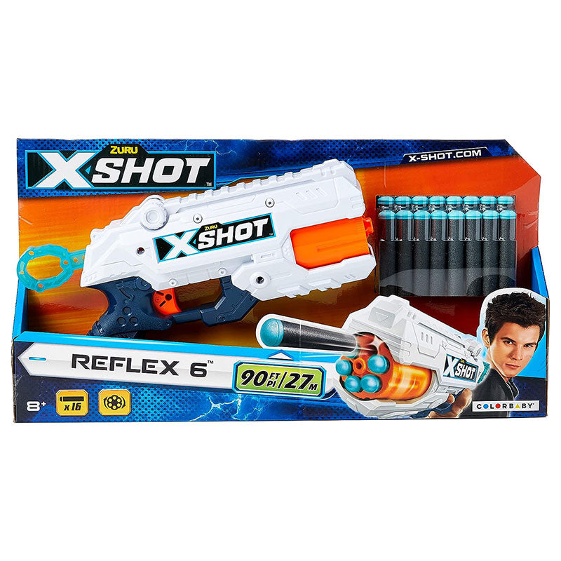Бластер Zuru Xshot Reflex 6 С 16 Патрона - Играчки - Zuru - BebeMama
