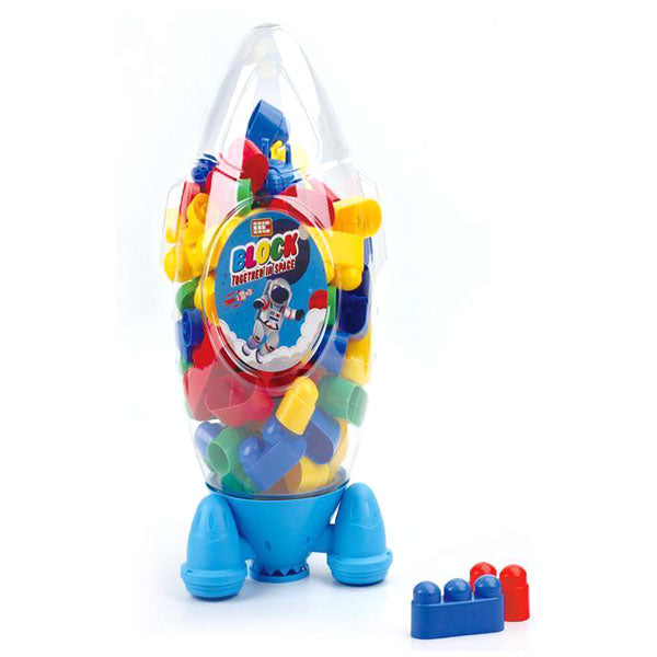 Конструктор В Ракета 84Ч. Син - Строители, Мозайки И Конструктори - Raya Toys - BebeMama
