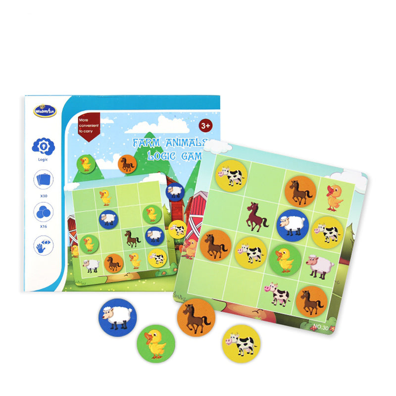 Логическа Игра За Селскостопански Животни - Образователни Игри - Raya Toys - BebeMama