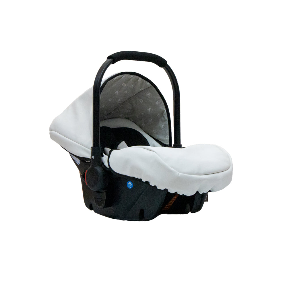 Количка Diamos Pro Eco Бял/Gold 3В1 Н.Гуми --- BebeMama