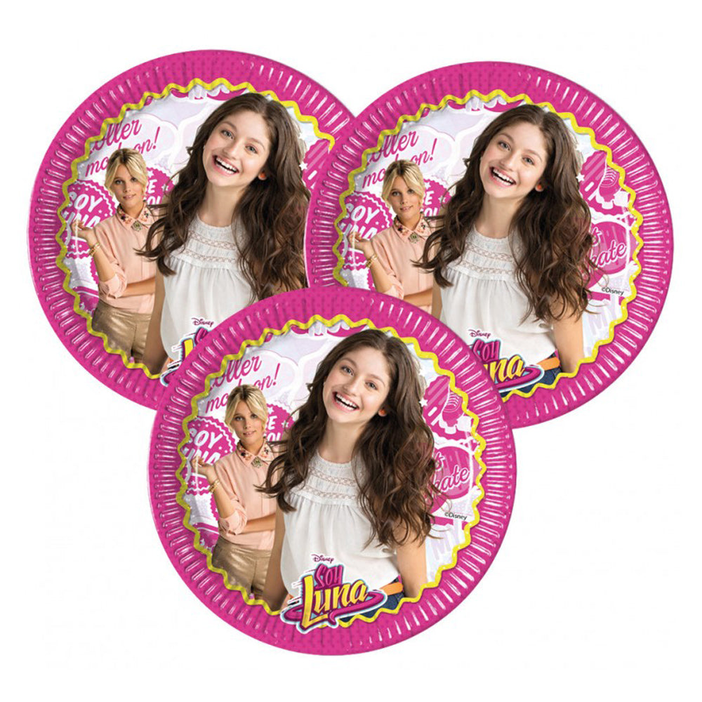 Хартиени Чинийки 8 Бр.23 См.Сой Луна - Парти Аксесоари И Костюми - Procos - BebeMama