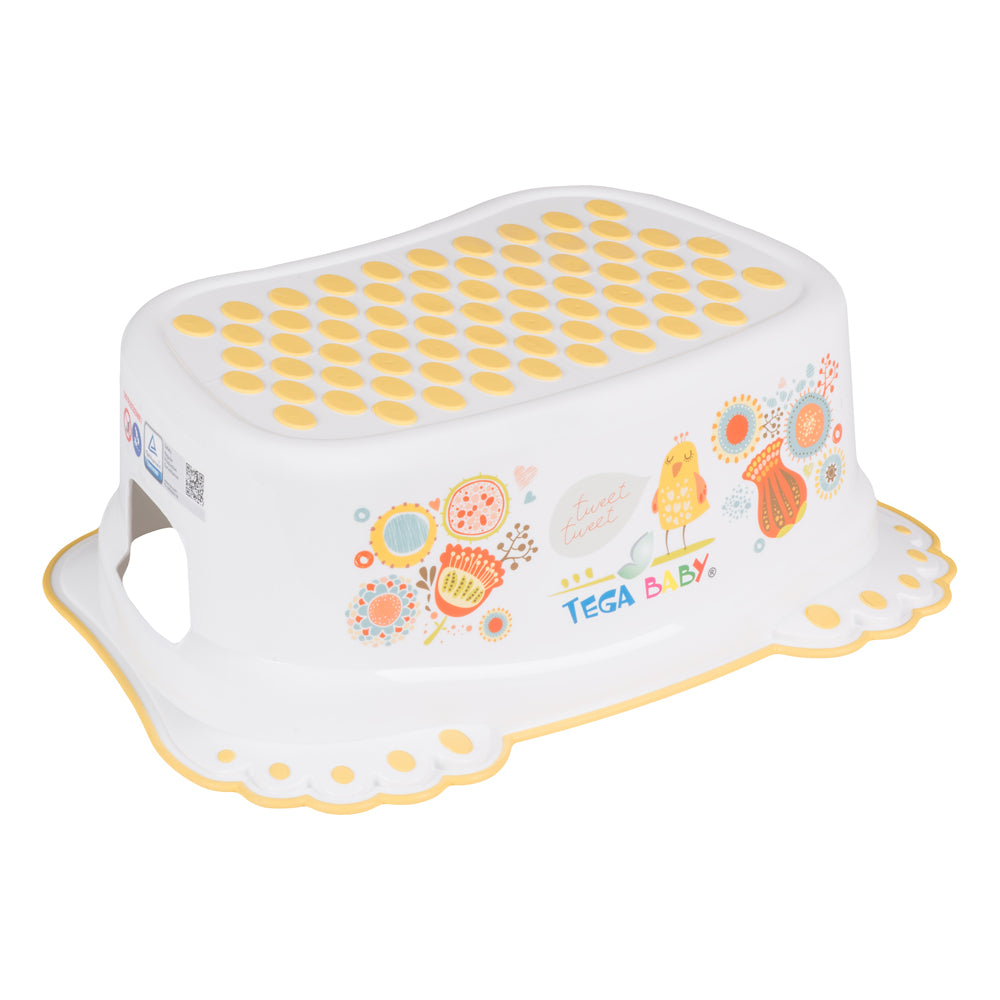 Стъпало С Гумички Folk Tega Бял - Аксесоари За Баня - Tega Baby - BebeMama