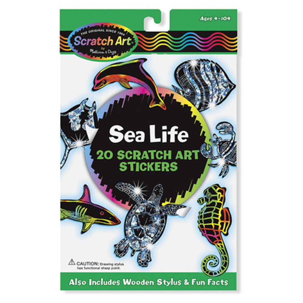 Изтрий И Виж Блестящи Морски Стикери - Занимателни Играчки - Melissa And Doug - BebeMama