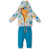 K3752 К-Кт 3Ч. Colored Faces Син 24-36M/98Cm - Комплекти - Bebetto - BebeMama