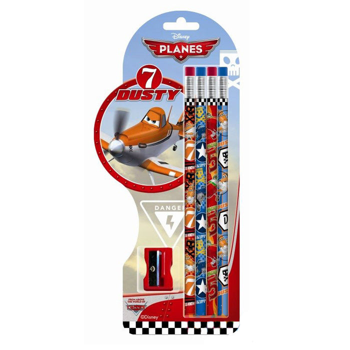 Моливи 4 Броя С Гума И Острилка Planes - Образователни Игри - St.Majewski - BebeMama