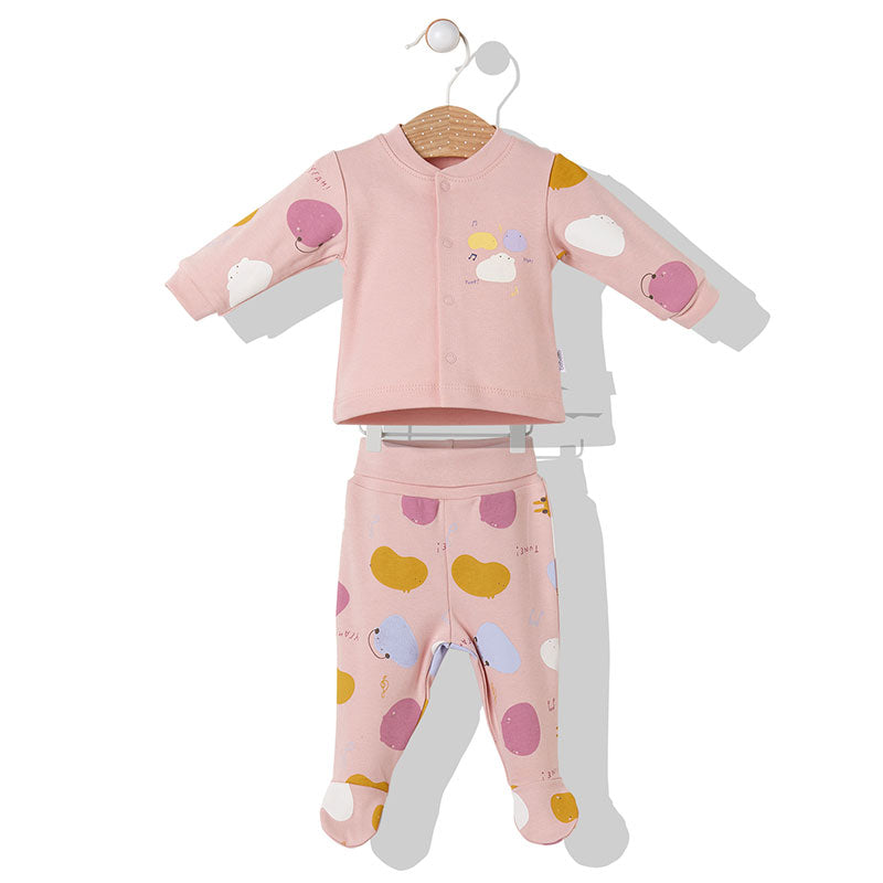 F1206 Пижама Chubby Colors Розов 74Cm - Гащеризони - Bebetto - BebeMama