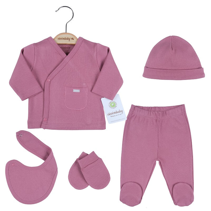 U4777 К-Кт За Изписване С Джоб Червен 5 Ч - Комплекти За Изписване - Ciccim Baby - BebeMama