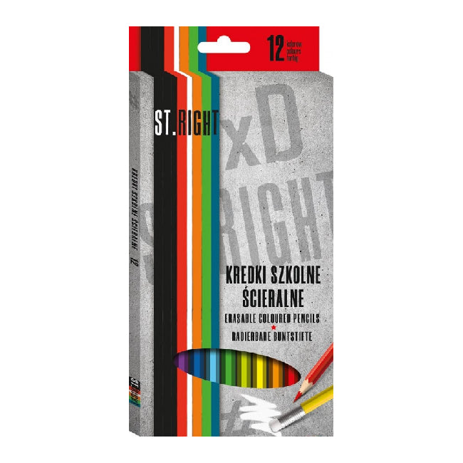 Моливи St.Right 12 Цвята - Образователни Игри - St.Majewski - BebeMama