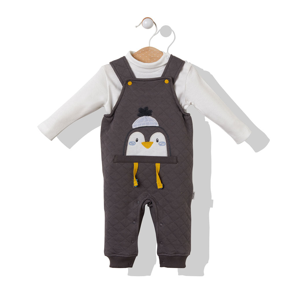K3644 Гащеризон С Блуза Penguin Сив 92Cm - Гащеризони - Bebetto - BebeMama