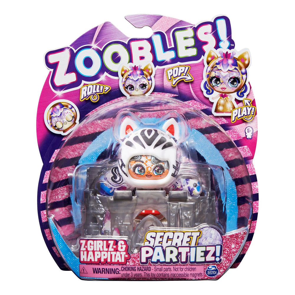 Фигура Zoobles Червен Carpet Ready Zebra - Занимателни Играчки - Spin Master - BebeMama