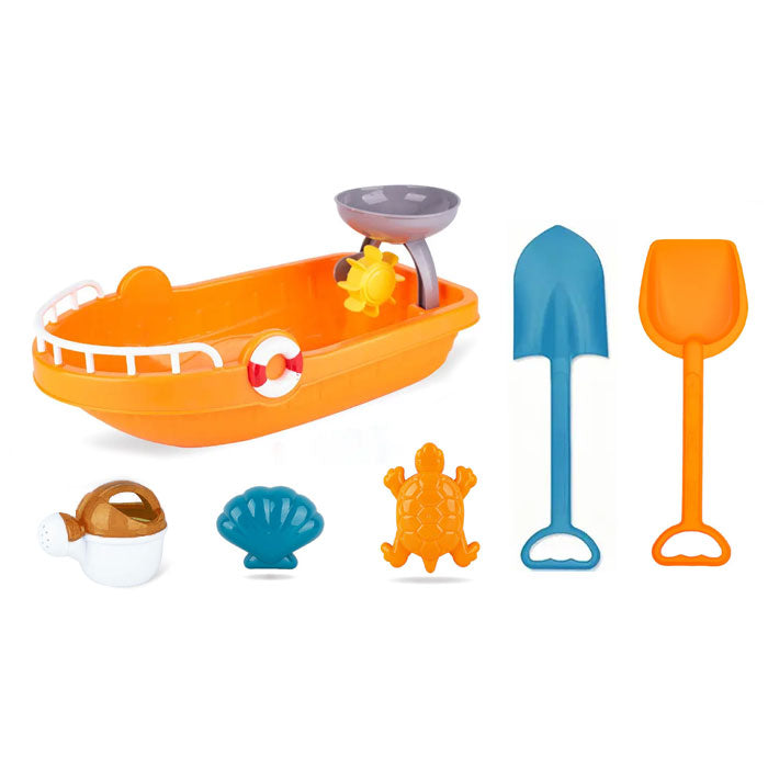 Лодка С Плажни Аксесоари Жълт - Играчки За Плаж - Raya Toys - BebeMama