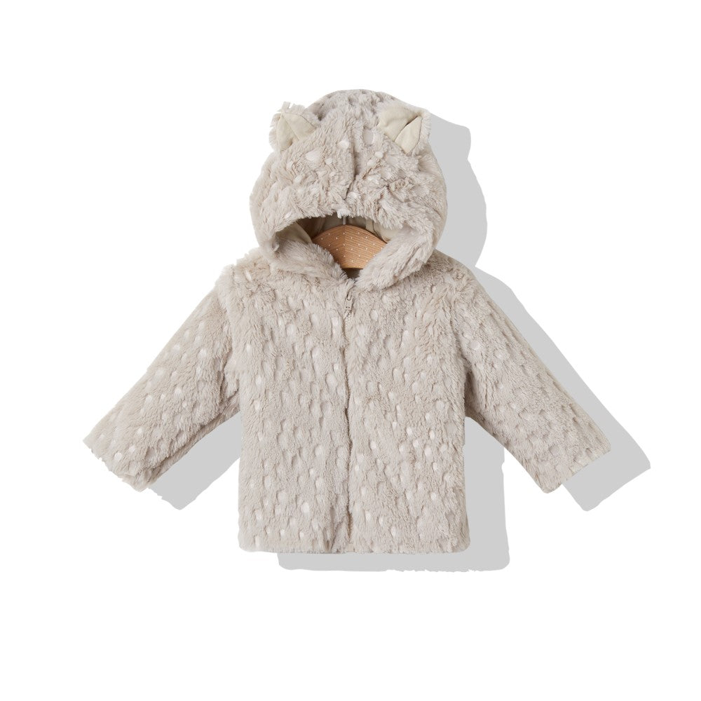 K3655 Яке С Качулка Bear Friend Бежов 74Cm - Якета И Палта - Bebetto - BebeMama