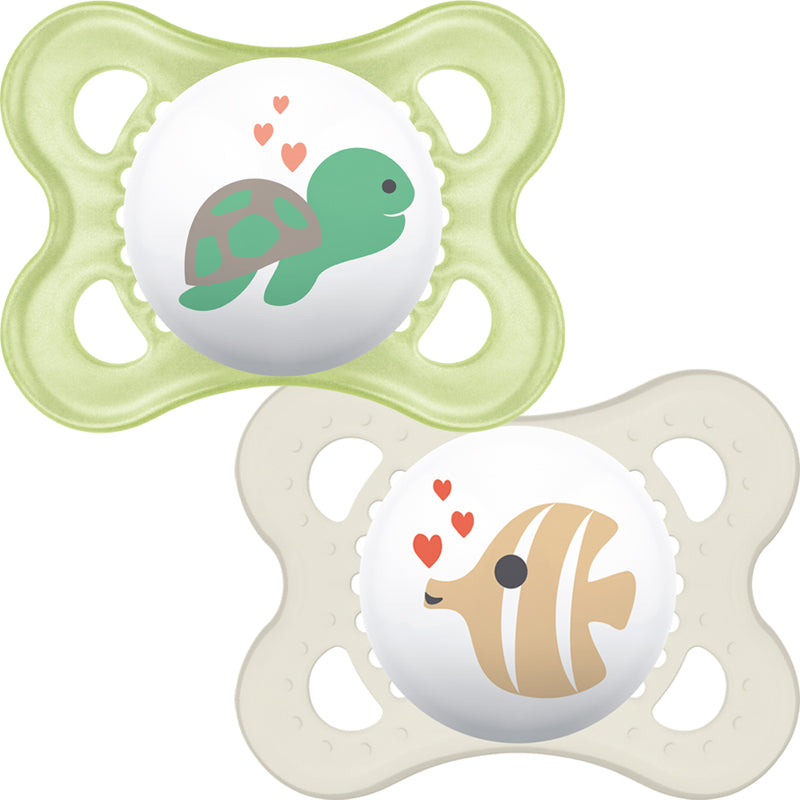 Залъгалка Nature Soother 0M+ 2 Бр. Таралеж+Жълъд --- BebeMama