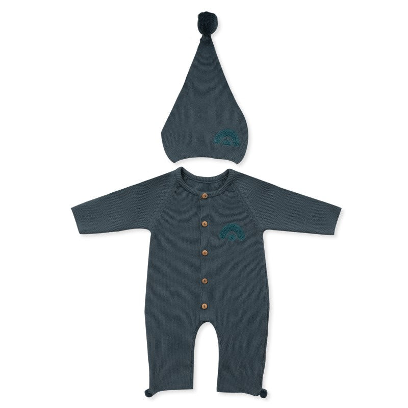 Tr267 К-Кт 2Ч. Petrol Blue 3-6M/68Cm - Комплекти - Bebetto - BebeMama