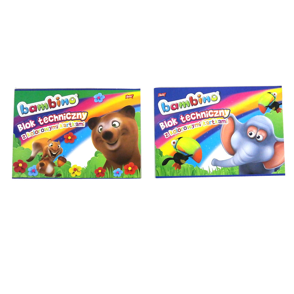 Блокче 10Л. Цветна Хартия Bambino - Умения И Творчество - St.Majewski - BebeMama